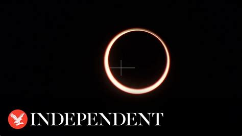 ‘Ring of fire’ eclipse appears over the Americas